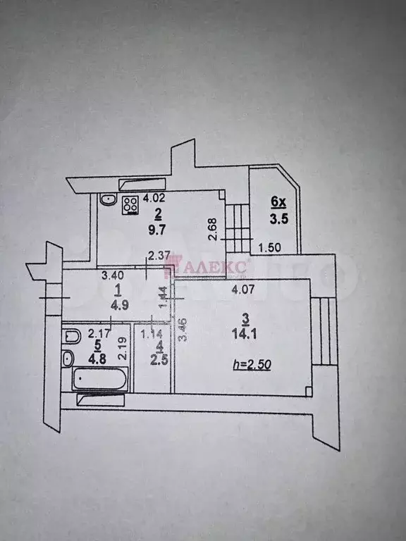 1-к. квартира, 37,1 м, 9/10 эт. - Фото 0