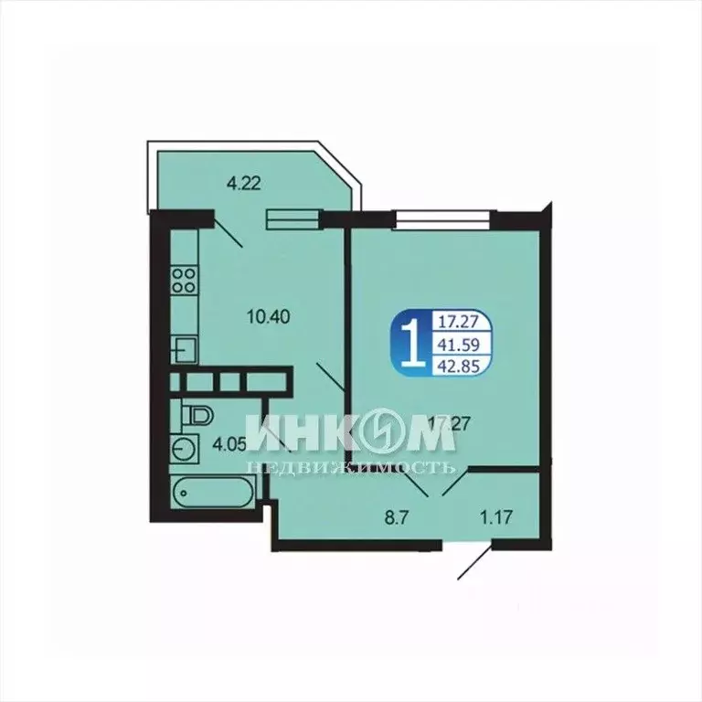 1-к кв. Московская область, Рузский муниципальный округ, Тучково пгт ... - Фото 0