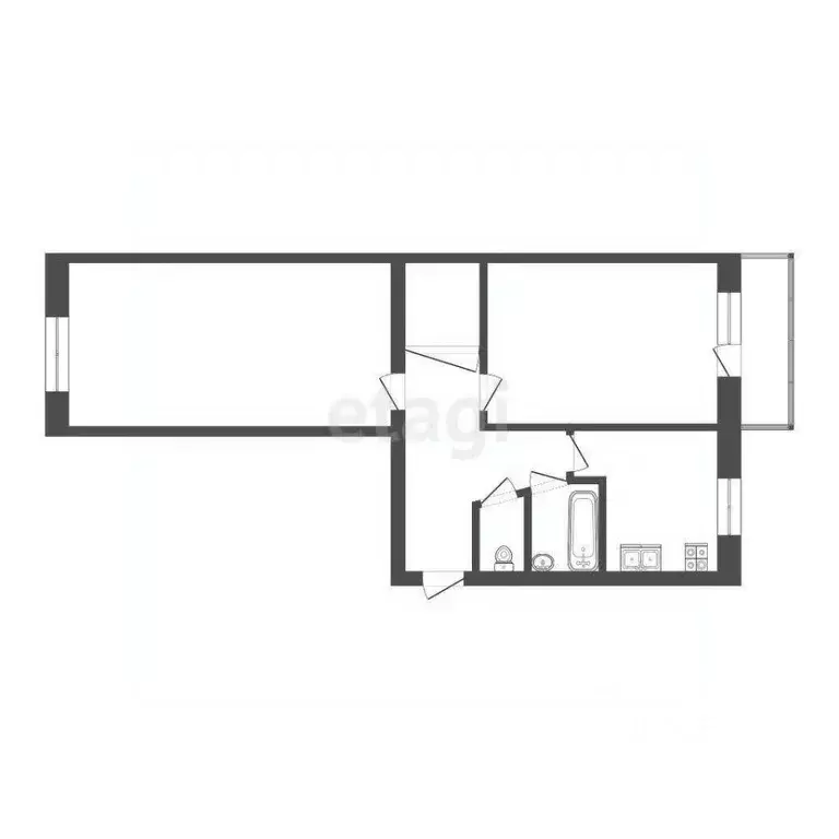 2-к кв. Марий Эл, Йошкар-Ола ул. Пархоменко, 6 (47.6 м) - Фото 2