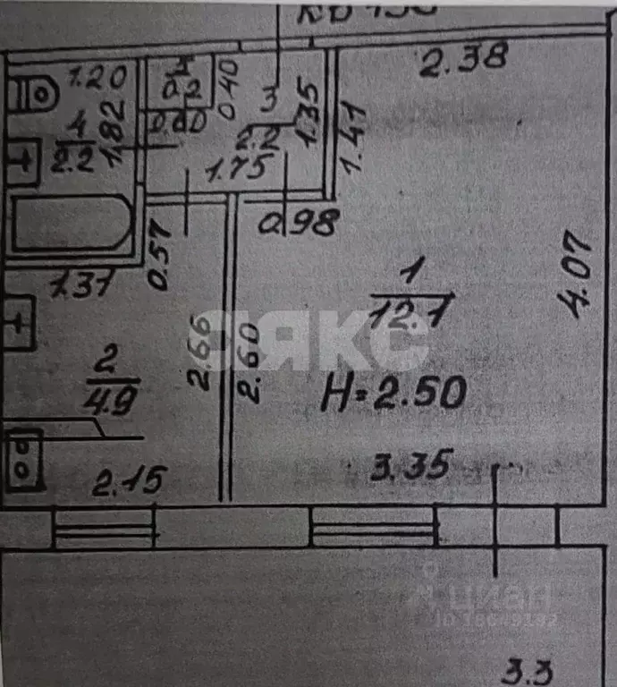 1-к кв. Краснодарский край, Анапа ул. Лермонтова, 119 (28.0 м) - Фото 2