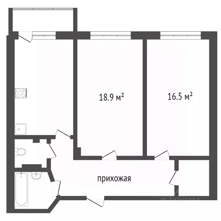 2-к кв. Ханты-Мансийский АО, Сургут ул. Мелик-Карамова, 88 (66.4 м) - Фото 1