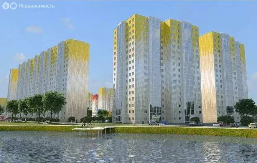 2-комнатная квартира: Голубое, Зелёный проезд, 2 (53.6 м) - Фото 1