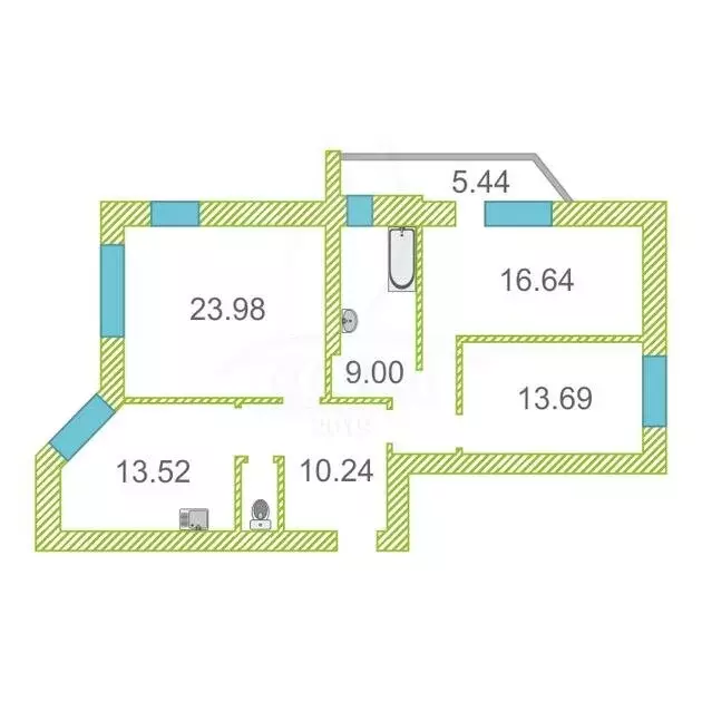 3-комнатная квартира: Тюмень, Севастопольская улица, 2к4 (93 м) - Фото 2