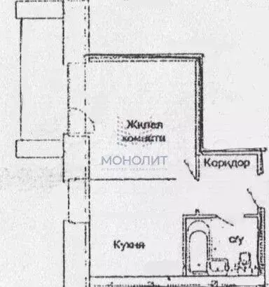 1-к. квартира, 25,8 м, 1/17 эт. - Фото 0