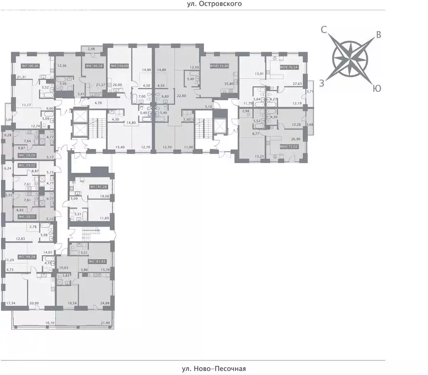 3-комнатная квартира: Казань, улица Островского, 116 (109.6 м) - Фото 2