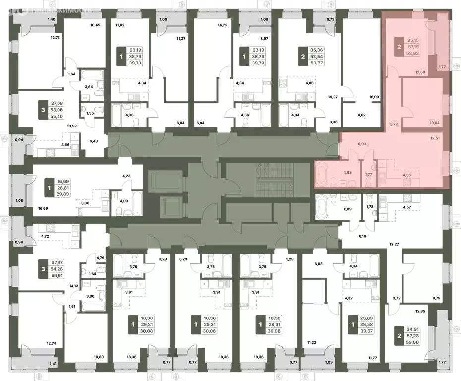 2-комнатная квартира: Уфимский район, село Миловка (58.92 м) - Фото 1