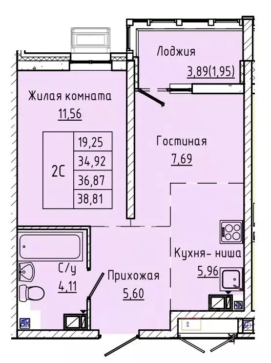 1-к кв. Ростовская область, Ростов-на-Дону ул. Текучева, 370/3 (36.87 ... - Фото 0