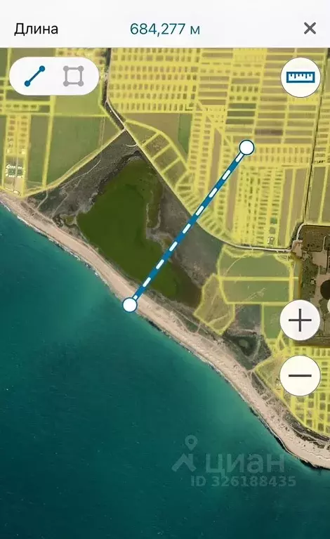 Участок в Крым, Сакский район, с. Молочное ул. Южная, 65 (7.0 сот.) - Фото 1