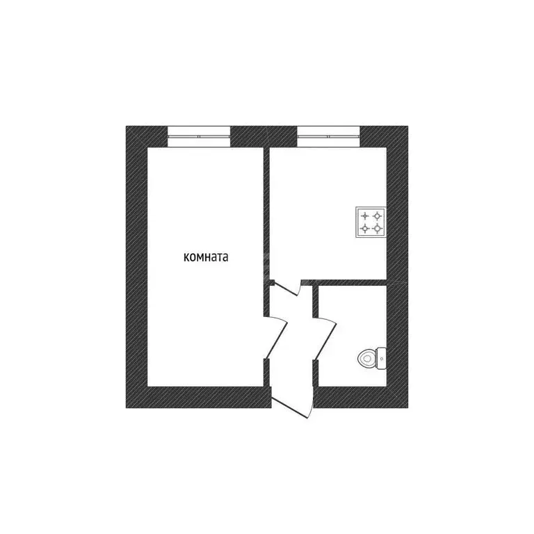 1-комнатная квартира: Кириши, улица Строителей, 26 (30.1 м) - Фото 1