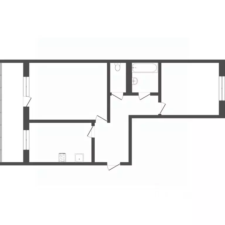 2-к кв. Тюменская область, Тюмень ул. Линейная, 7 (68.0 м) - Фото 2