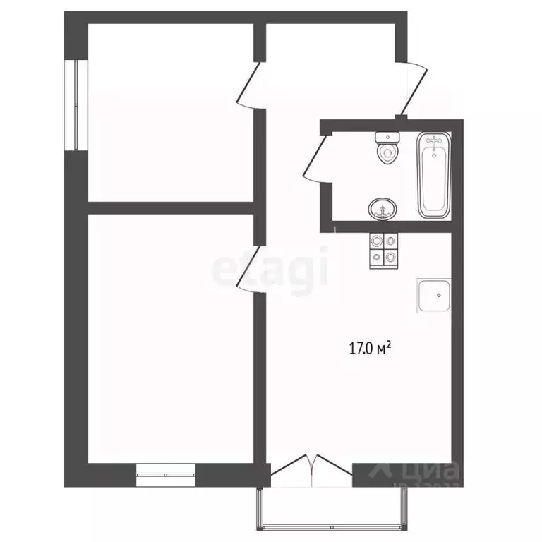 2-к кв. Тюменская область, Тюмень ул. Владислава Крапивина, 10 (57.6 ... - Фото 2