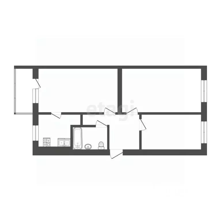 3-к кв. Камчатский край, Петропавловск-Камчатский бул. Рыбацкой Славы, ... - Фото 2
