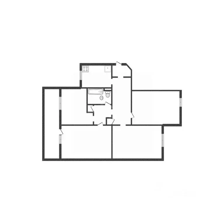 4-к кв. Белгородская область, Белгород Белгородский просп., 65а (86.5 ... - Фото 1