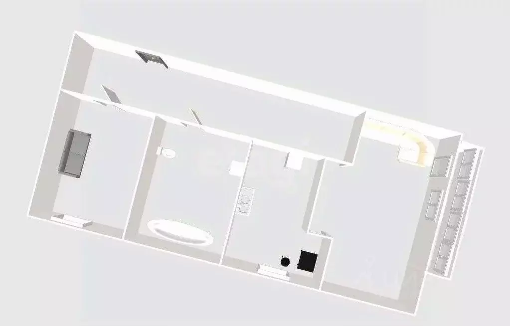 2-к кв. Сахалинская область, Холмск бул. Дружбы, 7 (41.0 м) - Фото 2