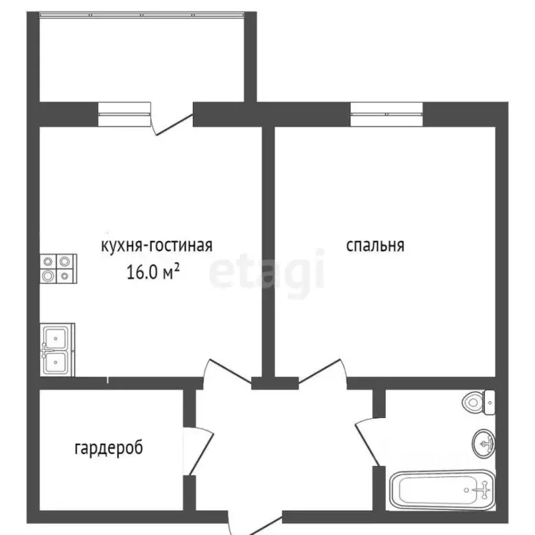 1-к кв. Ростовская область, Ростов-на-Дону ул. Еременко, 112 (37.8 м) - Фото 1