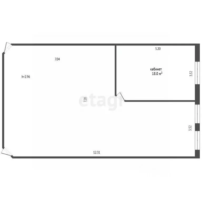 Офис в Тюменская область, Тюмень Харьковская ул., 83Ак4 (82 м) - Фото 2