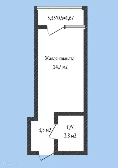 Продаётся квартира-студия, 22 м - Фото 0