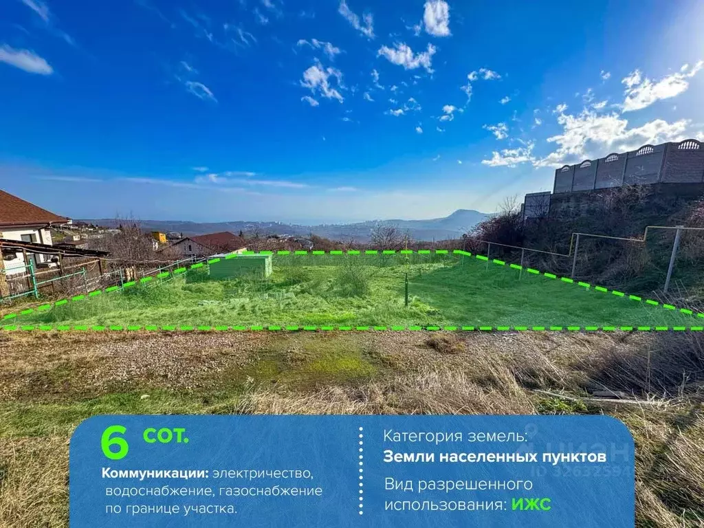 Участок в Крым, Алушта муниципальный округ, с. Верхняя Кутузовка ул. ... - Фото 1