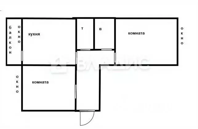 2-к кв. Приморский край, Уссурийск ул. Бонивура, 7Б (48.7 м) - Фото 1