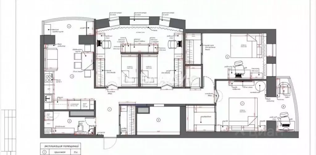 3-к кв. Санкт-Петербург Лыжный пер., 3 (98.0 м) - Фото 2