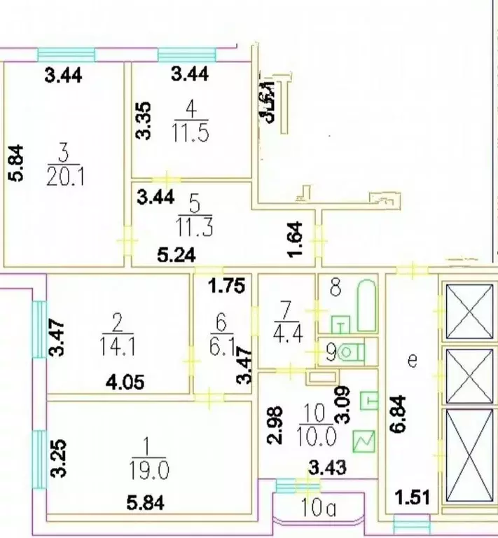 4-к кв. Москва Никулинская ул., 27К3 (102.0 м) - Фото 1