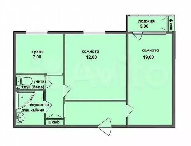 3-комнатная квартира: Кимры, улица Челюскинцев, 10 (65 м) - Фото 0