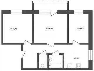 3-к кв. Курганская область, Курган ул. Гоголя, 84 (54.4 м) - Фото 2