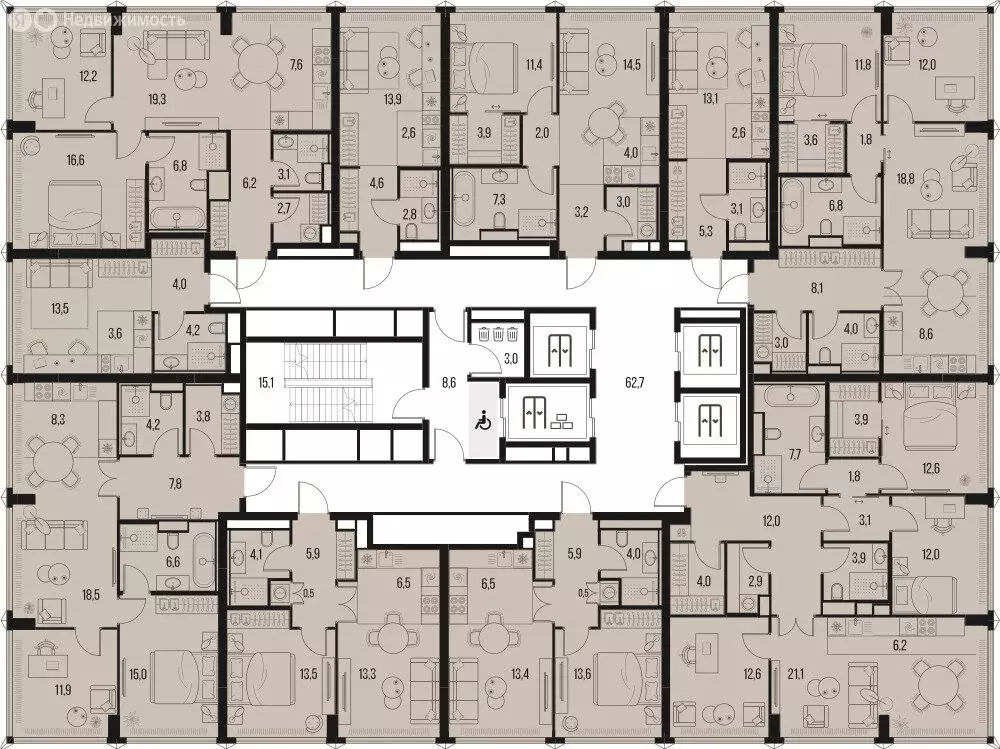 3-комнатная квартира: Москва, Летниковская улица, 11/10 (74.5 м) - Фото 1