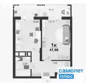 1-комнатная квартира: посёлок Знаменский, микрорайон Родные Просторы ... - Фото 0