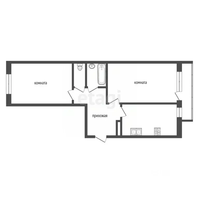 2-к кв. Саха (Якутия), Якутск Якутская ул., 2/17 (67.7 м) - Фото 2