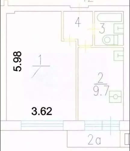 1-к кв. Москва Коровинское ш., 21К1 (35.5 м) - Фото 2
