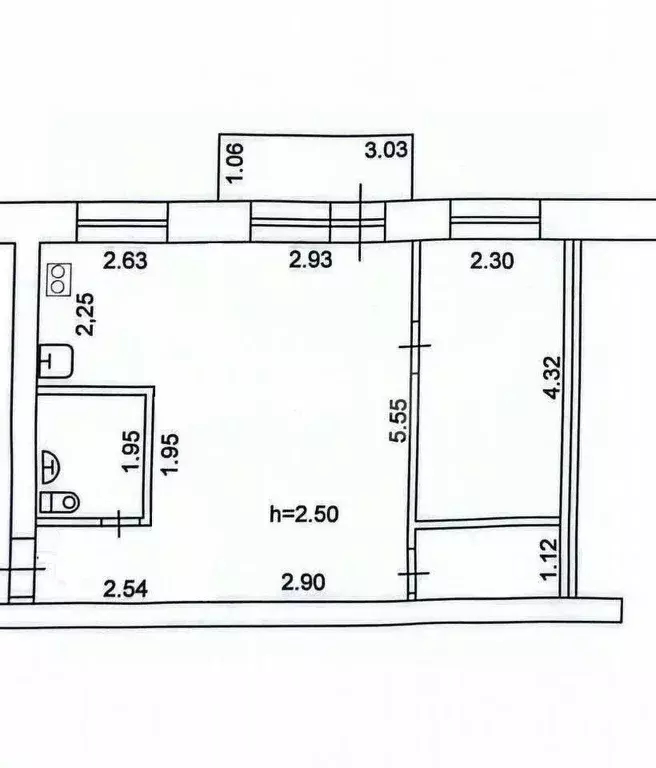 2-к кв. Татарстан, Казань Октябрьская ул., 23а (42.7 м) - Фото 1