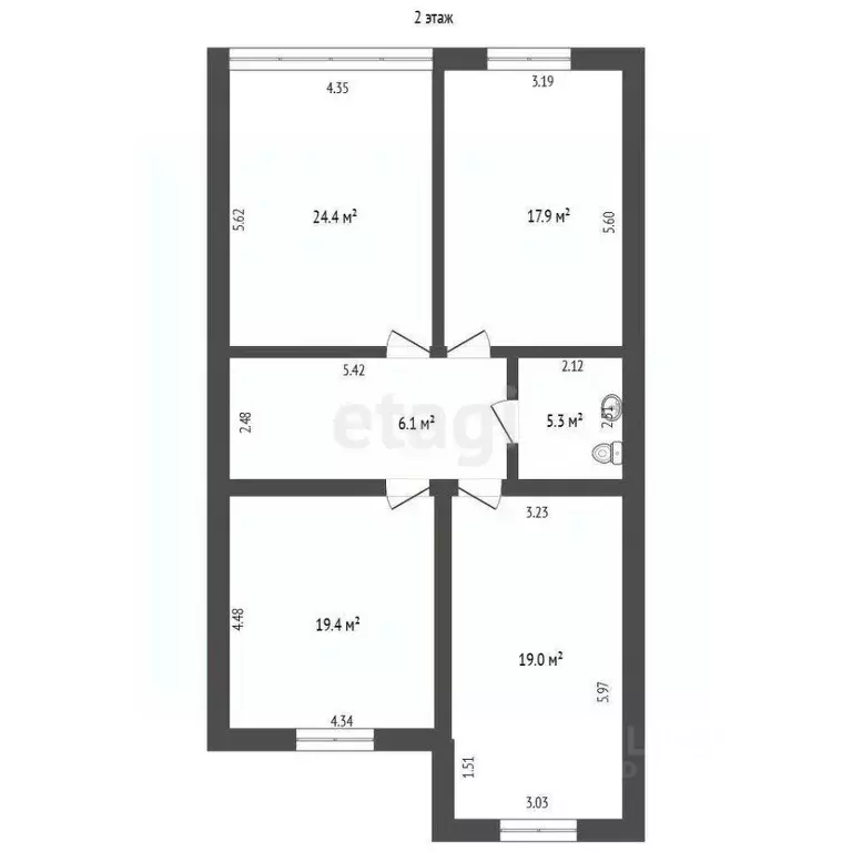 Таунхаус в Ямало-Ненецкий АО, Новый Уренгой Строителей мкр, 6к3 (196 ... - Фото 2