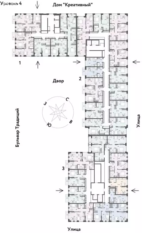 4-комнатная квартира: Тюмень, улица Андрея Кореневского, 5к1 (77.45 м) - Фото 1