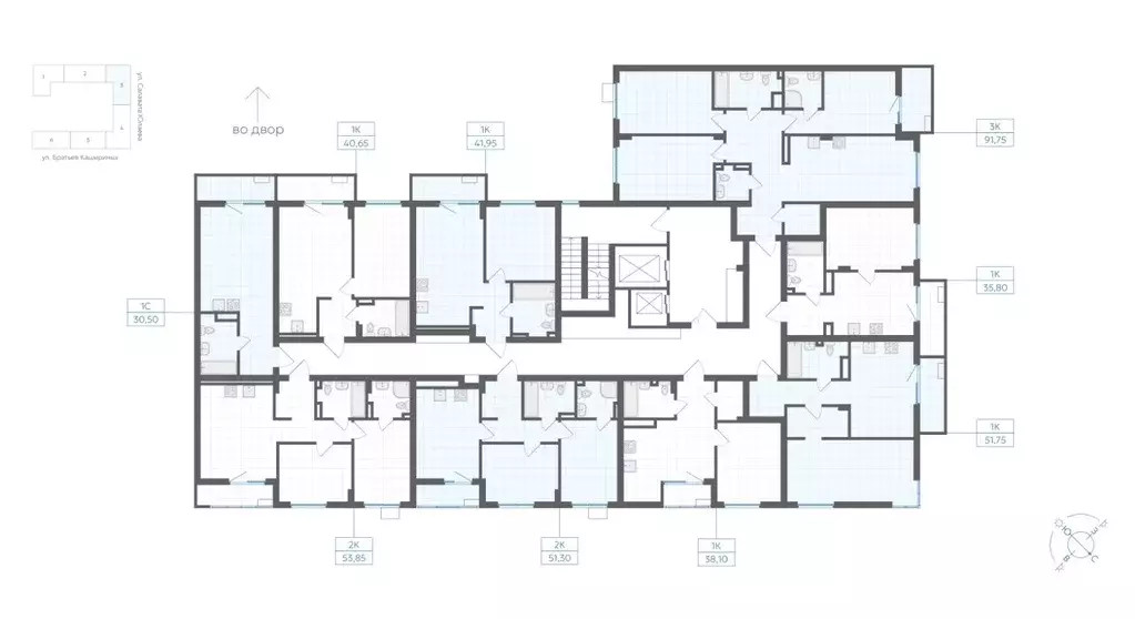 1-к кв. Челябинская область, Челябинск Клевер жилой комплекс (35.8 м) - Фото 2