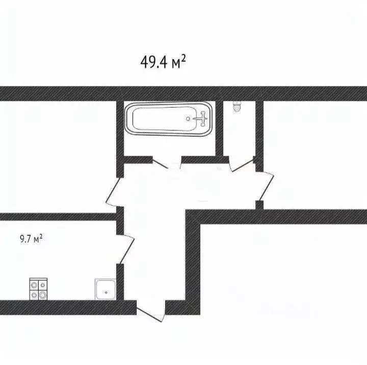 2-к кв. Ставропольский край, Пятигорск городской округ, пос. Свободы ... - Фото 2