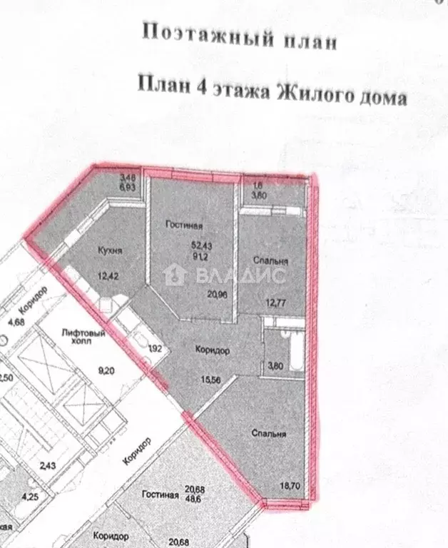 3-к кв. Московская область, Химки Подрезково мкр, ул. 1-я Лесная, 6 ... - Фото 2