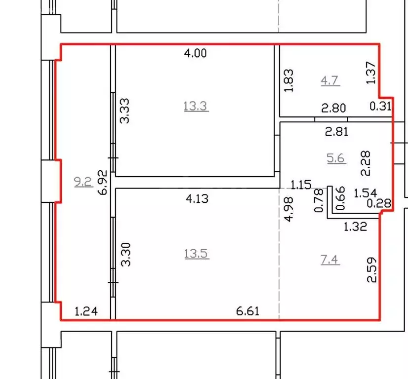1-комнатная квартира: Тюмень, улица Евгения Войнова, 7 (55 м) - Фото 1