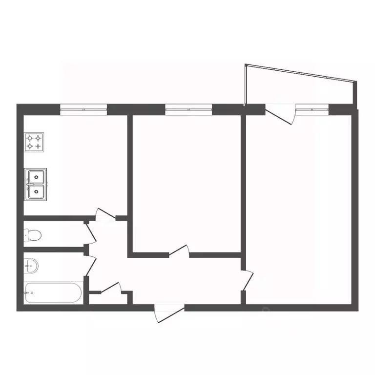 2-к кв. Тюменская область, Тюмень Солнечный проезд, 4 (48.5 м) - Фото 1