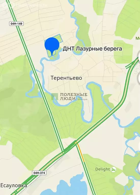 Участок в Есаулово, Речная улица, 13А (50 м) - Фото 1