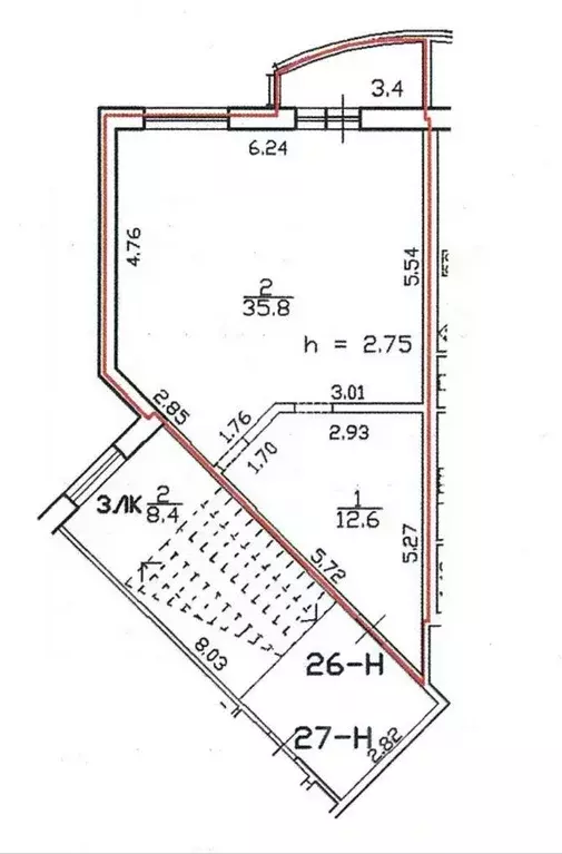 Помещение свободного назначения в Санкт-Петербург Гражданский просп., ... - Фото 2