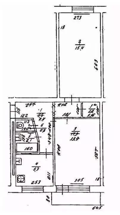 2-к кв. Калининградская область, Гурьевск Фабричная ул., 4 (46.7 м) - Фото 2