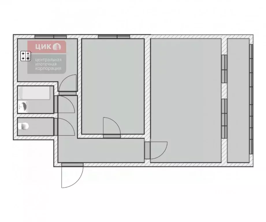2-к кв. Рязанская область, Рязань ул. 2-е Бутырки, 5 (58.6 м) - Фото 1