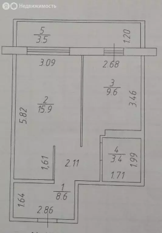 1-комнатная квартира: Набережные Челны, улица Аделя Кутуя, 12 (37.5 м) - Фото 1