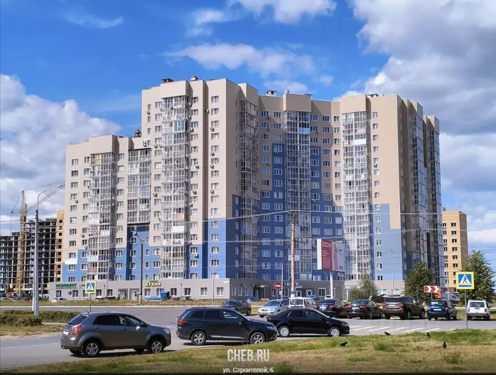 Свободной планировки кв. Чувашия, Новочебоксарск ул. Строителей, 6 ... - Фото 1