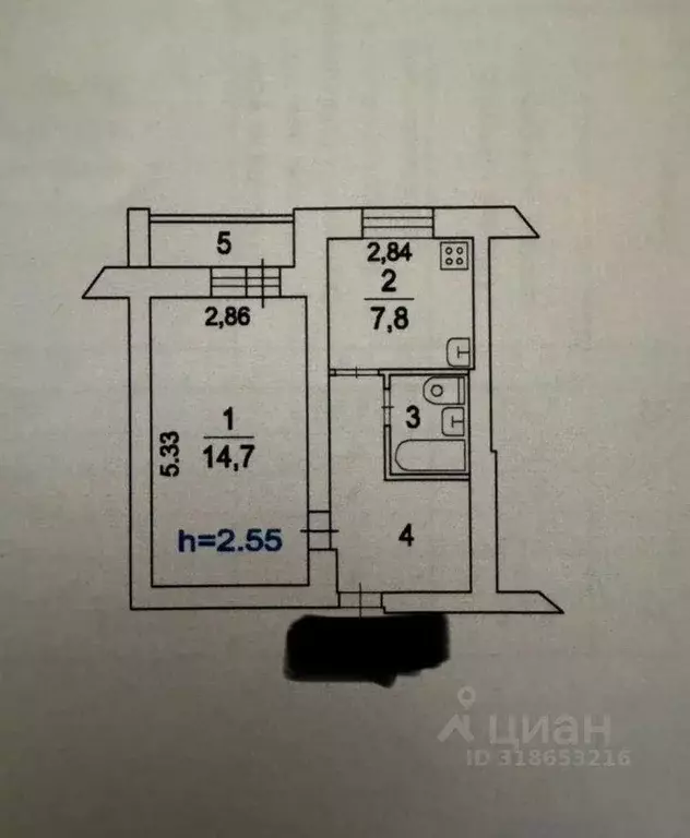Квартира, 1 комната, 33 м - Фото 0