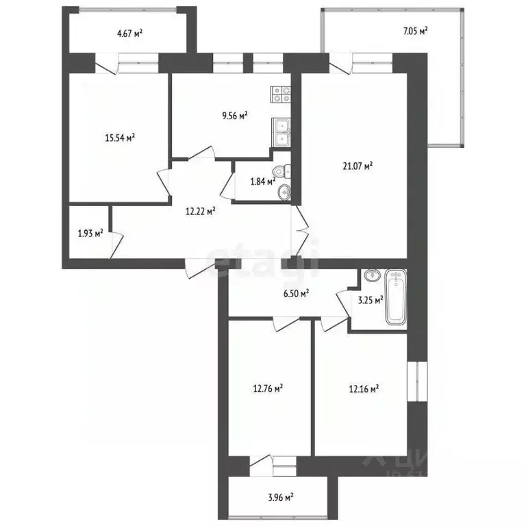 4-к кв. Мордовия, Саранск Рабочая ул., 6 (110.0 м) - Фото 0