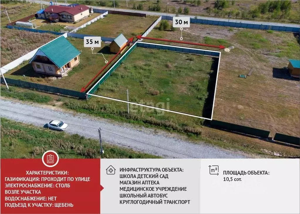 Участок в Тюменская область, Тюменский район, д. Молчанова  (10.5 ... - Фото 0