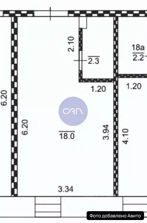 Студия Москва пл. Журавлева, 2С2 (15.3 м) - Фото 2