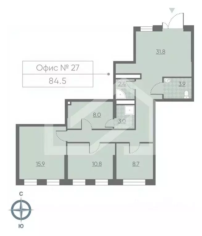 Помещение свободного назначения в Москва 2-й этап тер., Лучи жилой ... - Фото 2